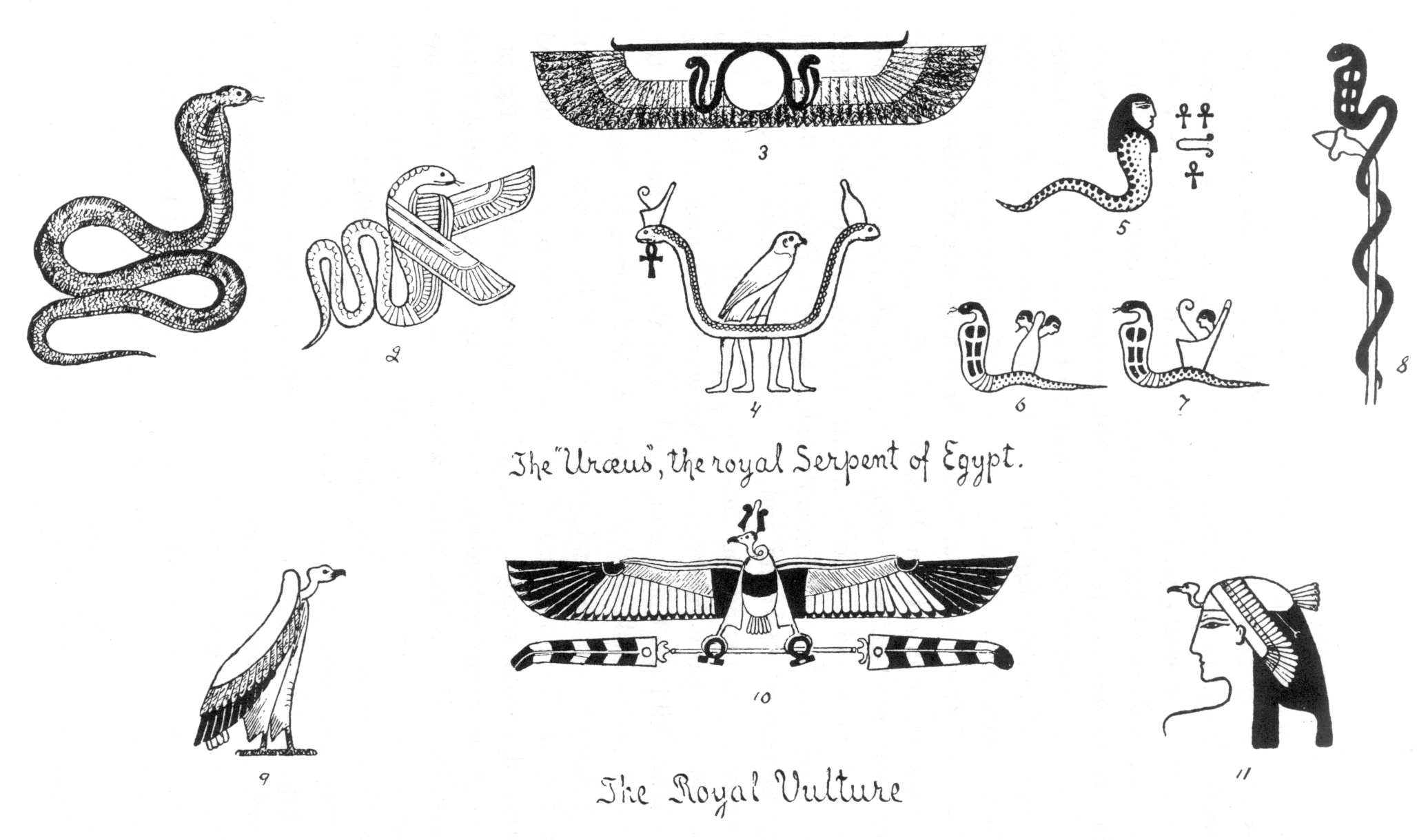 Символы древнего Египта Священная змея